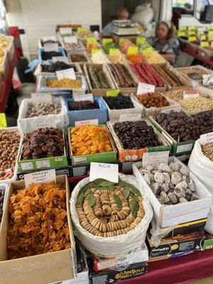 Dried fruits   at Pazartesi Pazarı Oba in Antalya