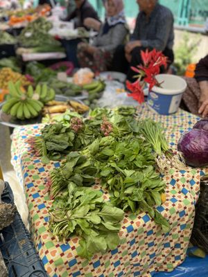 Local farmers selling produce   at Pazartesi Pazarı Oba in Antalya