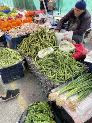 Local greens   at Pazartesi Pazarı Oba in Antalya
