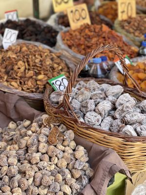 Dried fruits   at Pazartesi Pazarı Oba in Antalya