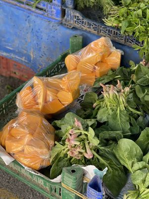 Pumpkin and spinach   at Pazartesi Pazarı Oba in Antalya