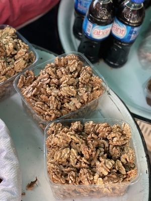 Walnuts and pomegranate sauce   at Pazartesi Pazarı Oba in Antalya