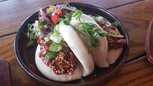 Jackfruit bao buns at The Sand Dancer in South Shields