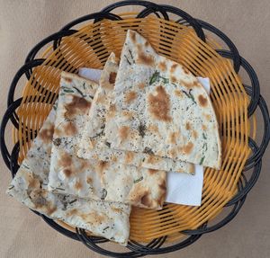 Mint Paratha at Jot Indian Restaurant in Crete