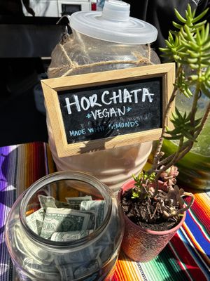 Horchata  at Tacos Don Pepe in Petaluma