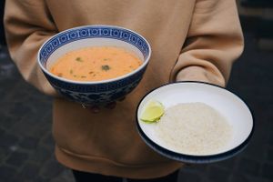 Vegan Tom Yum  at PLANTS Kitchen & Bar in Almaty