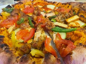 Vegan Pizza at PLANTS Kitchen & Bar in Almaty