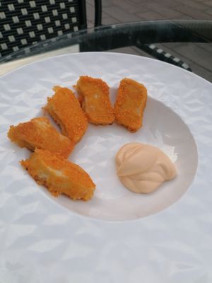 Chick'n bites at PLANTS Kitchen & Bar in Almaty