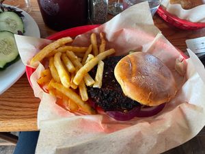 Hamburguer😋 at Toll Road Restaurant in Death Valley