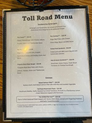  at Toll Road Restaurant in Death Valley