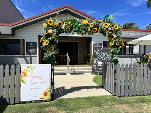 Outside  at Manna Haven in Byron Bay