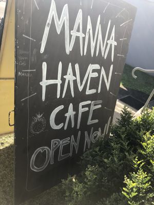 Sign  at Manna Haven in Byron Bay