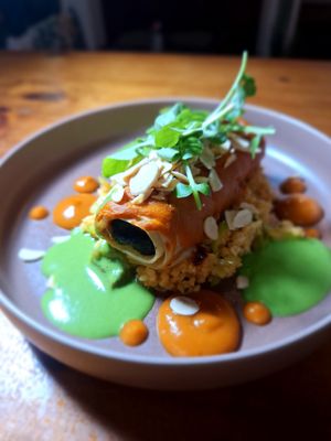 O Cannelloni da Terra (vegan) 🌱 at Mãe Terra in Portimao