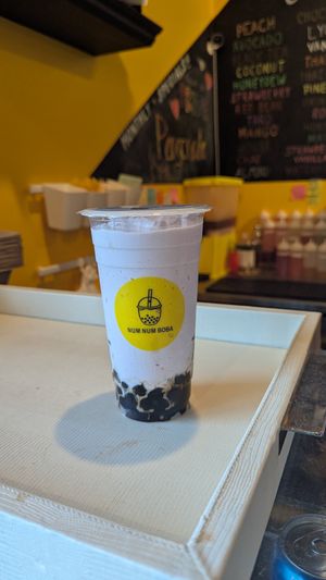 Ta-co (taro coconut) at NUM NUM BOBA in Reno