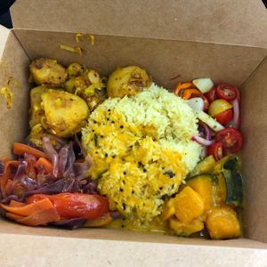 lunch   at Blue Lotus Temple in Woodstock