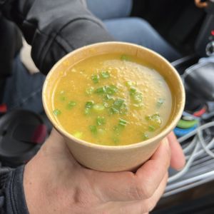 butternut squash soup  at Blue Lotus Temple in Woodstock
