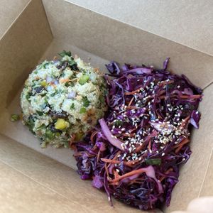 quinoa and purple cabbage salad  at Blue Lotus Temple in Woodstock