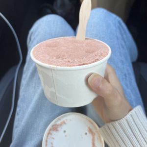 wood apple ice cream  at Blue Lotus Temple in Woodstock