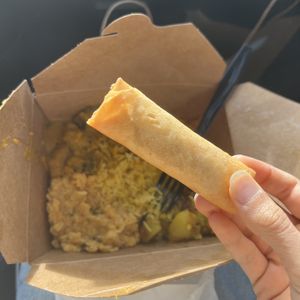 spring roll  at Blue Lotus Temple in Woodstock