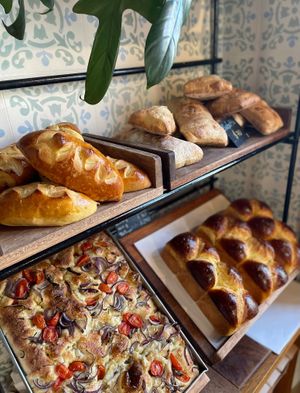 Panes artesanales de fermentación natural y lenta ( masa madre)  at Albertine in Colonia Del Sacramento