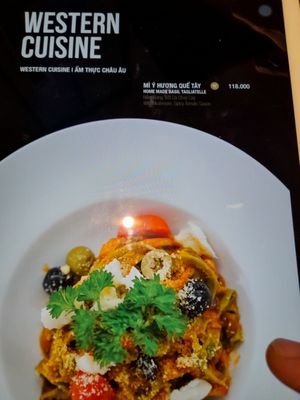 Menu at Sesame Vegetarian Cuisine in Ho Chi Minh City