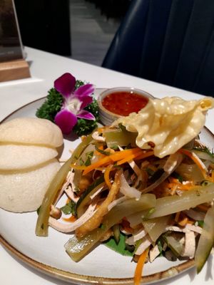 Vegan salad at Sesame Vegetarian Cuisine in Ho Chi Minh City