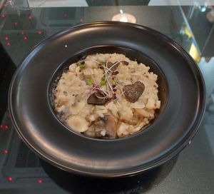 Black Truffle Risotto 黑菘露蘑菇意大利飯 at Joys Cafe - 悅素 in Kowloon
