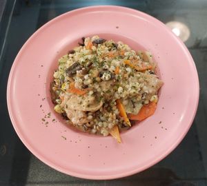 "Riceless rice" 無飯煮薏 (to replace rice by healthy grains, seeds and peas) 👍 at Joys Cafe - 悅素 in Kowloon