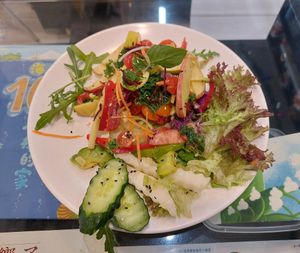 Raw Vegan Meal (MML3 生素主食: 羅勒紅黃番茄仔脆肉瓜意粉) at Joys Cafe - 悅素 in Kowloon