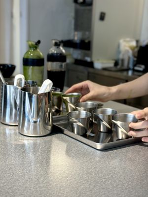 Barista Setup  at The Matcha Tokyo - Omotesandō in Tokyo