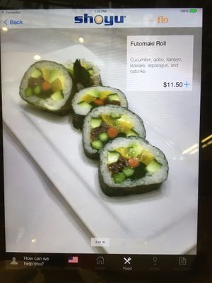Futomaki Roll at MSP - Shoyu - T1 in Minneapolis
