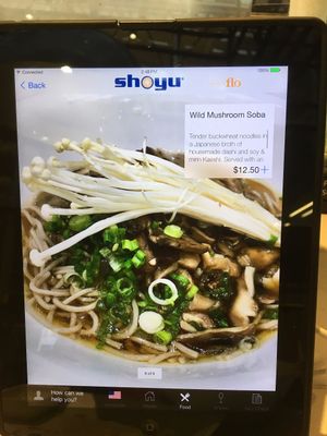 Wild Mushroom Soba at MSP - Shoyu - T1 in Minneapolis