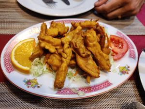 Vegetable pakora (Vegan) at Buddha Palace Indio-Nepalí Restaurante in Bilbao