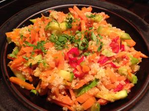 BioFresh quinoa with vegetables at BIOFresh 1 in Timisoara