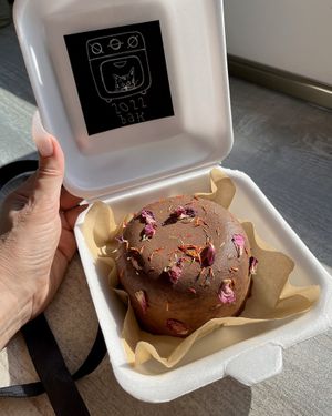 Cypriot cake Doukissa, vegan version, can be ordered in 2022 bak at 2022_bak in Yerevan