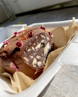 Cypriot cake Doukissa, vegan version, can be ordered in 2022 bak at 2022_bak in Yerevan