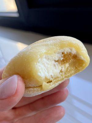 The tastiest and the cutest vegan mochi I've ever eaten! The best custard inside. at 2022_bak in Yerevan