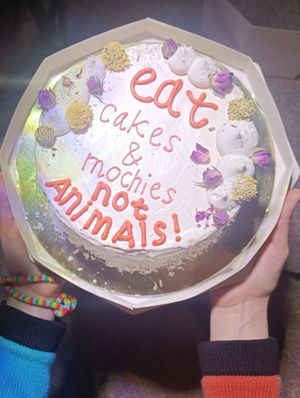 Pre-ordered birthday cake with cherry and coconut filling❤️ at 2022_bak in Yerevan