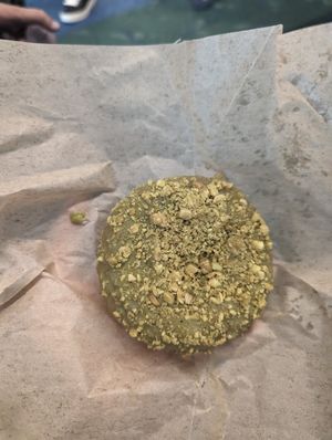 Matcha crumble at PDX - Blue Star Donuts in Portland