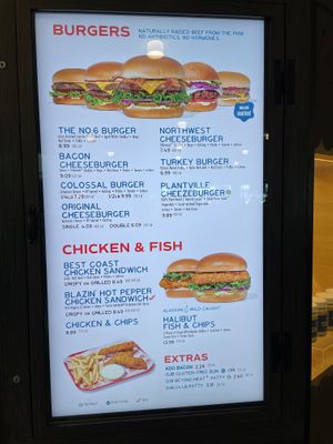 Plantville burgers  at PDX - Burgerville - Clocktower in Portland