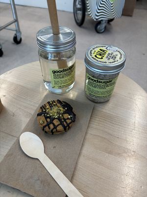 Chia and pistachio velvet cookie   at Goodsugar in New York City