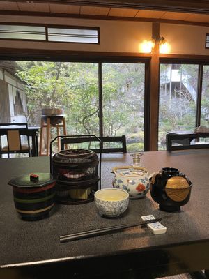 Breakfast with an view   at Kakurimbo in Minobu