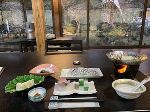 Another lovely kaiseki dinner   at Kakurimbo in Minobu