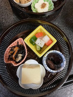 Breakfast tray   at Kakurimbo in Minobu