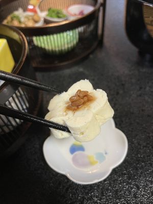 Flower tofu   at Kakurimbo in Minobu