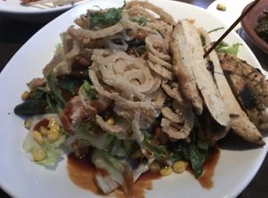 Gardein bbq chik’n salad no cheese no ranch   at Yard House in Lakewood