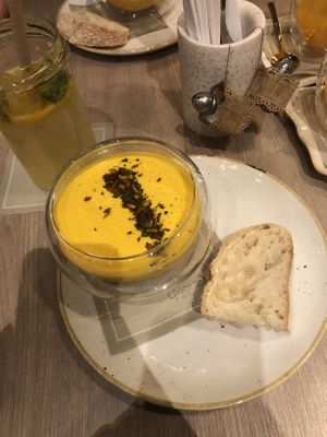 Pumpkin soap  at La Mouka in Prague