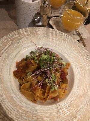 Pasta  at La Mouka in Prague