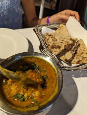 Curry & roti at Taj Palace - Mogan Mall in Gran Canaria