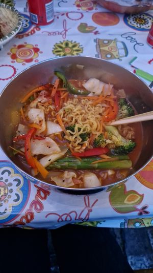 Veggie ramen at Song&Jenn's kitchen in Drogheda
